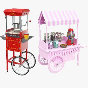 Two Candy Carts 3D